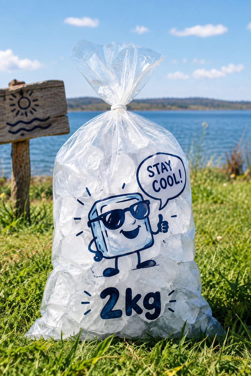 2kg bag of Ice